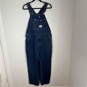 Vintage Round House Blue Denim Overalls Size 38  Unisex Normcore Farm Workwear‎